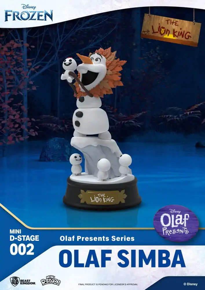 Frozen Mini Diorama Stage PVC Statue Olaf Presents Olaf Simba 12 cm product photo