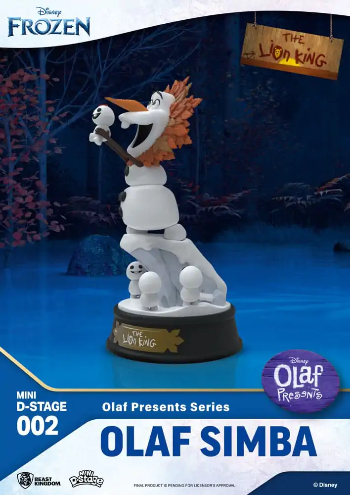 Frozen Mini Diorama Stage PVC Statue Olaf Presents Olaf Simba 12 cm product photo