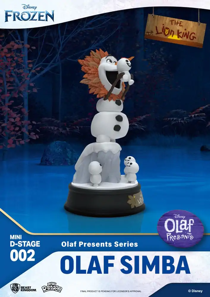 Frozen Mini Diorama Stage PVC Statue Olaf Presents Olaf Simba 12 cm product photo