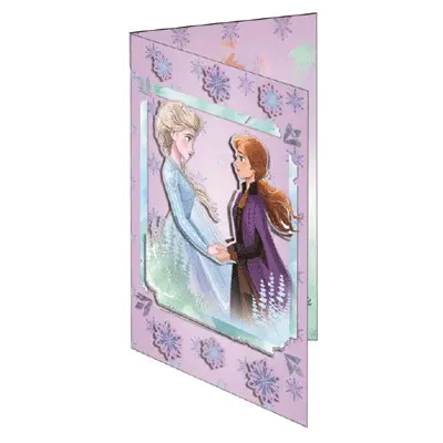 Frozen greeting card and envelope product photo