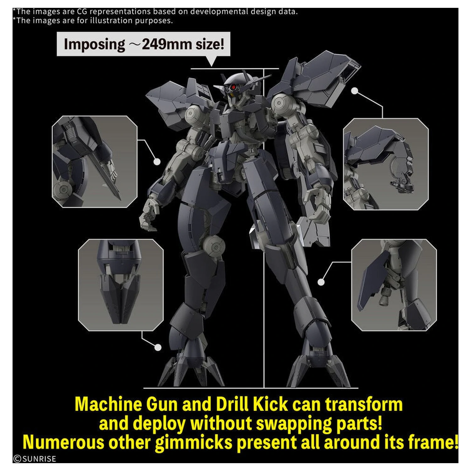 Full Mechanics 1/100 Graze Ein Mobile Suit Gundam Iron-Blooded Orphans Model Kit product photo