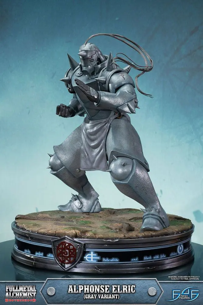 Fullmetal Alchemist Brotherhood Statue Alphonse Elric Gray Variant 55 cm product photo