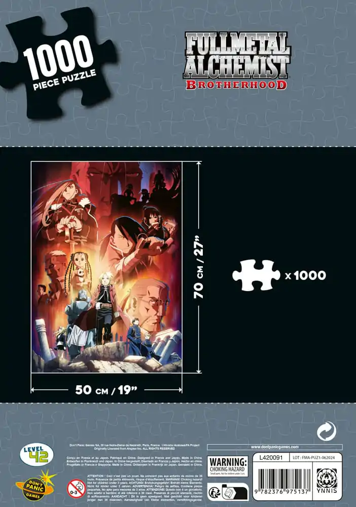 Fullmetal Alchemist: Brotherhood Puzzle Characters (1000 pieces) termékfotó