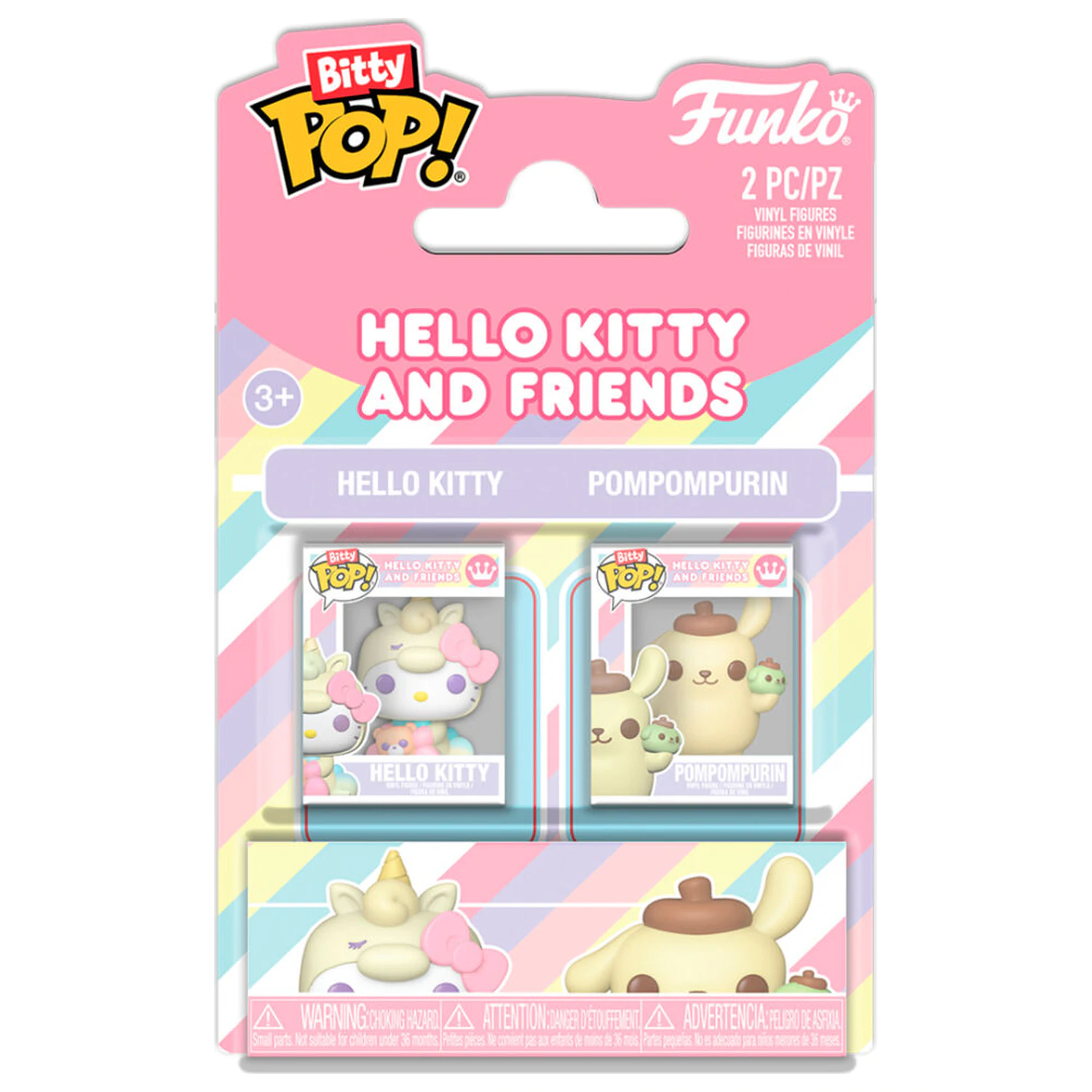 Funko Bitty POP pack 2 figures Hello Kitty and Friends Hello Kitty & Pompompurin product photo