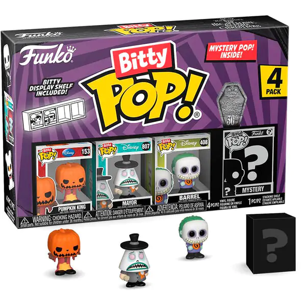 Bitty POP! Vinyl Figure 4-Pack Disney Nightmare Before Christmas Pumpkin King termékfotó