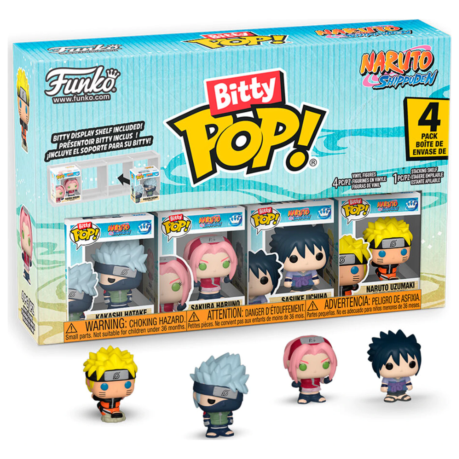 Funko Bitty POP! Naruto Shippuden Team 7 figures product photo