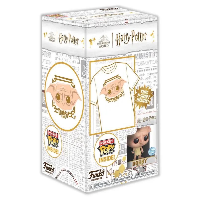 Harry Potter Pocket POP! &amp; Kids Tee Box Dobby (KD) Size Kids L product photo