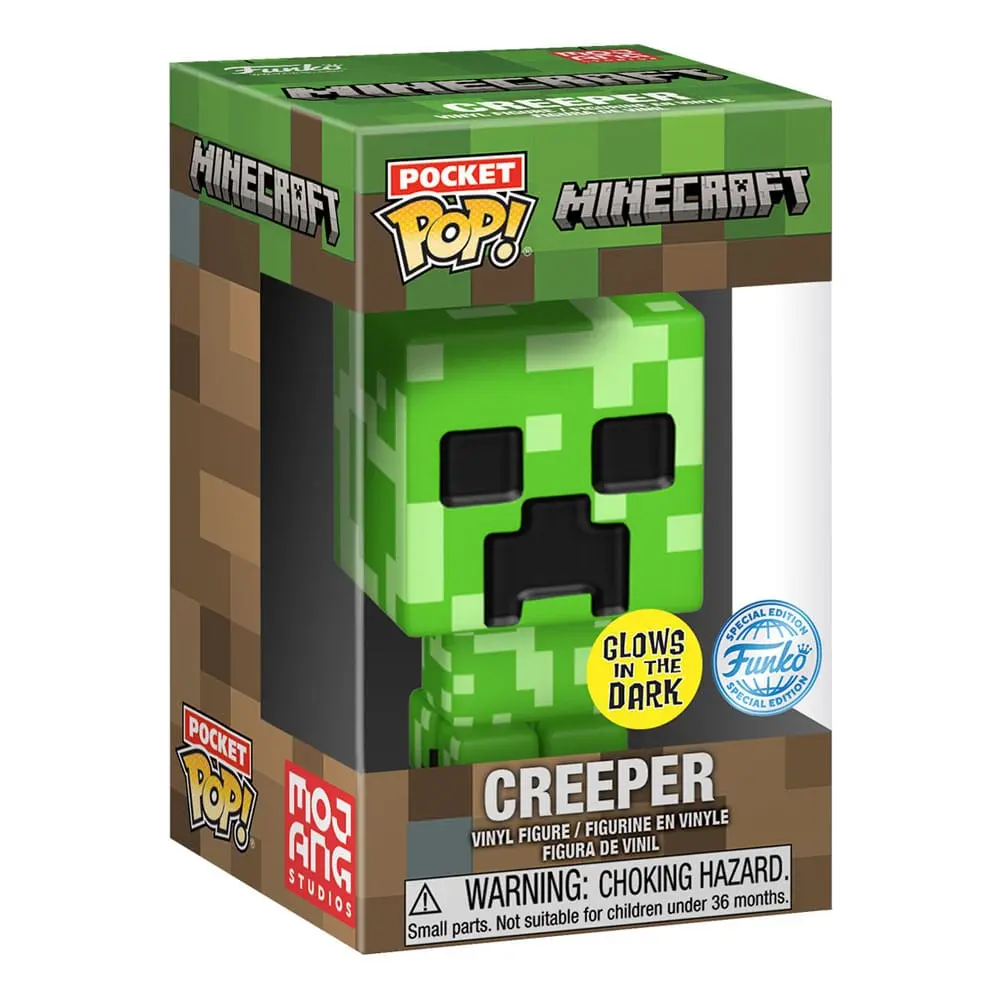 Minecraft Pocket POP! &amp; Kids Tee Box Blue Creeper Size S product photo