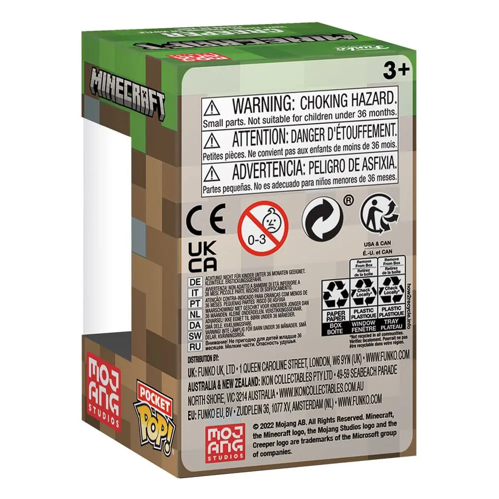 Minecraft Pocket POP! &amp; Kids Tee Box Blue Creeper Size M product photo