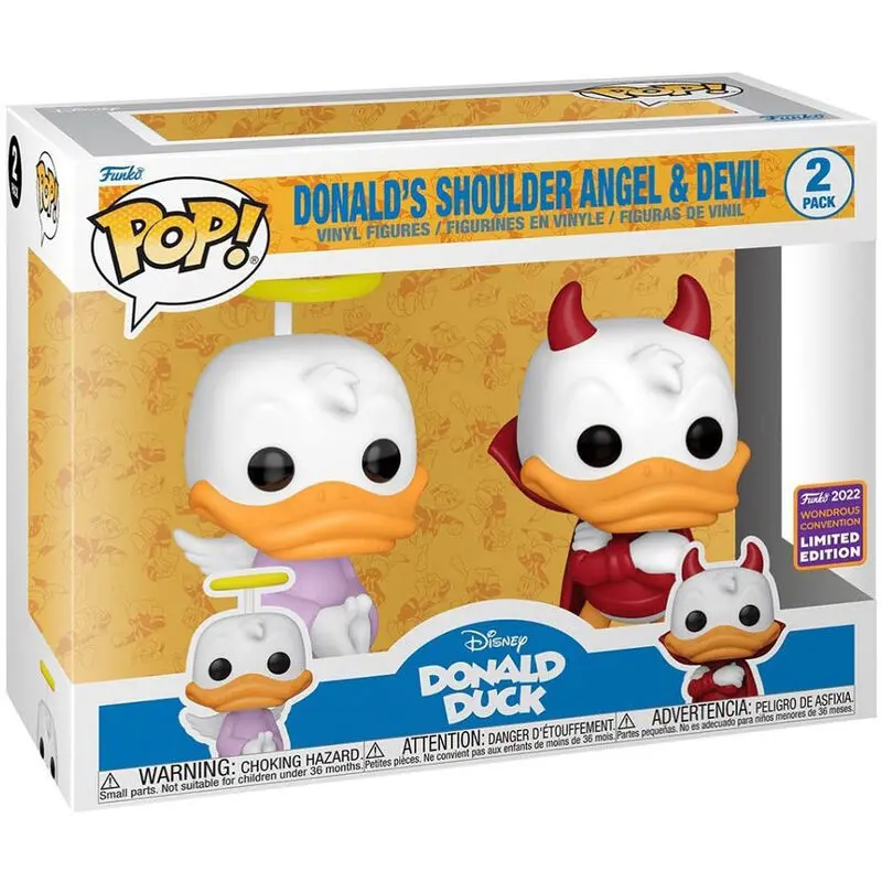 POP pack 2 Disney Donald Duck - Donald Angel & Devil Exclusive product photo