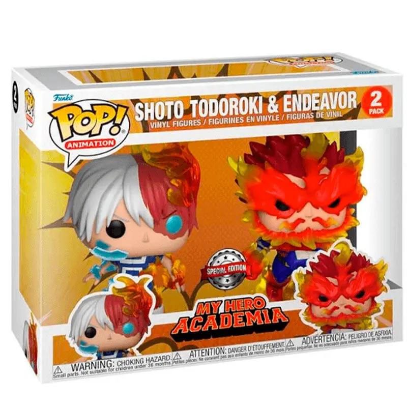 My Hero Academia POP! Vinyl Figures 2-Pack Endeavor & Todoroki 9 cm termékfotó