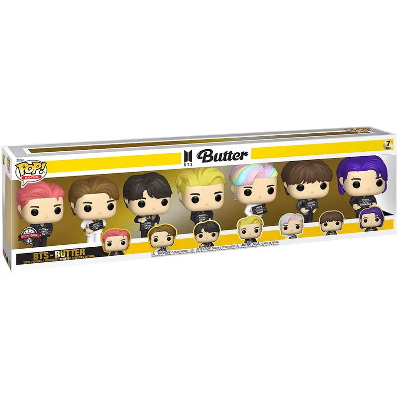 BTS POP! Rocks Vinyl Figures 7-Pack Butter 9 cm termékfotó