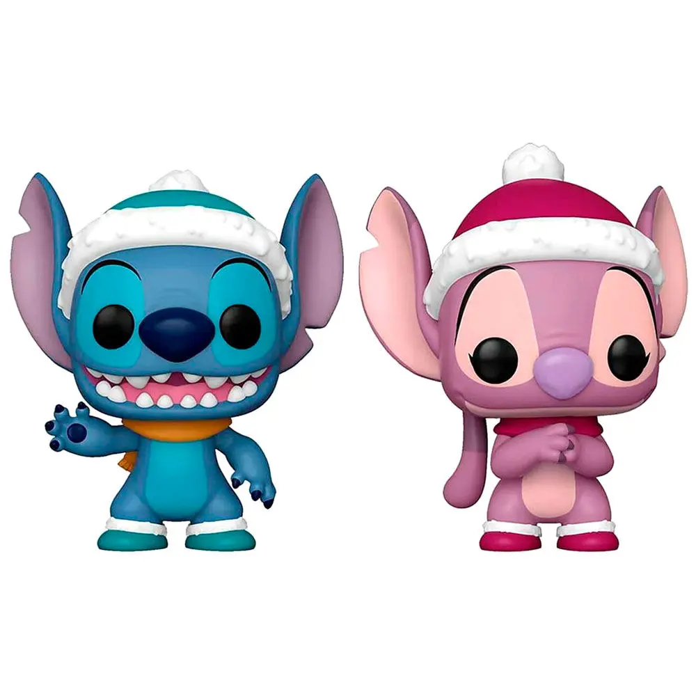 POP pack 2 figures Disney Lilo & Stitch - Stitch & Angel Winter Exclusive product photo