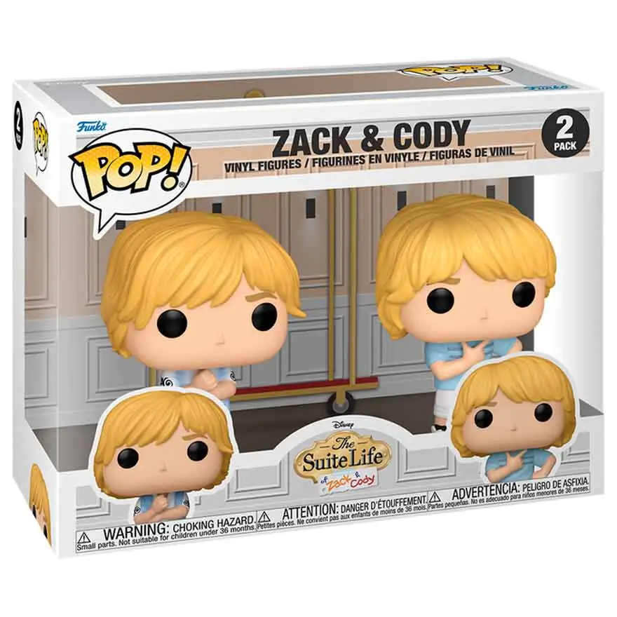 Funko POP pack 2 figures Disney The Suite Life of Zack &amp; Cody product photo