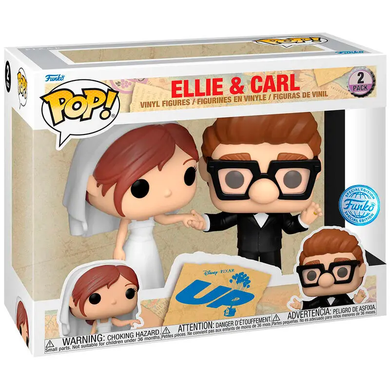 Up POP! Vinyl Figures 2-Pack Ellie & Carl Wedding 9 cm termékfotó