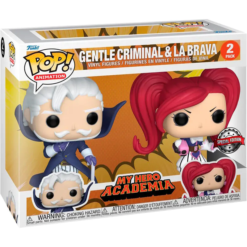 POP pack 2 figures My Hero Academia Gentle Criminal &amp; La Brava Exclusive product photo
