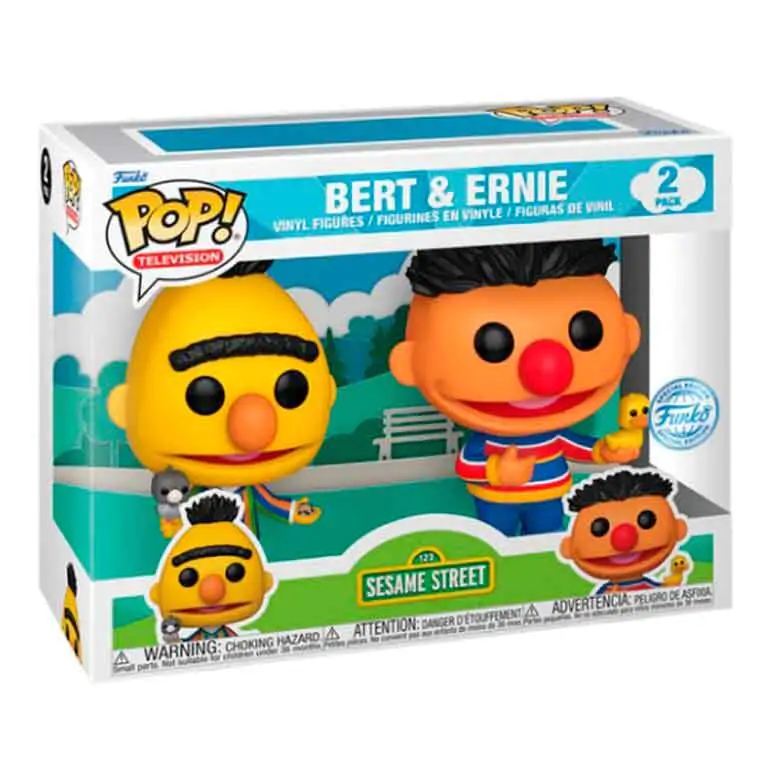 Funko POP Pack 2 figures Sesame Street Bert &amp; Bernie Exclusive product photo