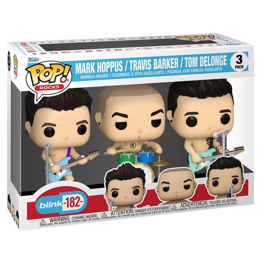 Blink 182 POP! Rocks Vinyl Figure 3-Pack 4 cm termékfotó