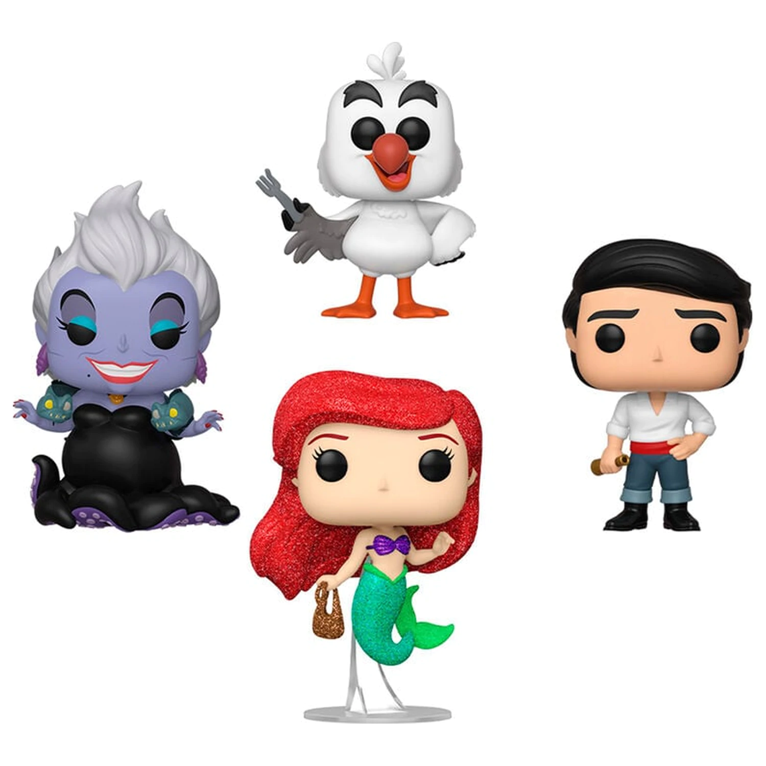 Funko POP pack 4 figures Disney Little Mermaid Exclusive product photo