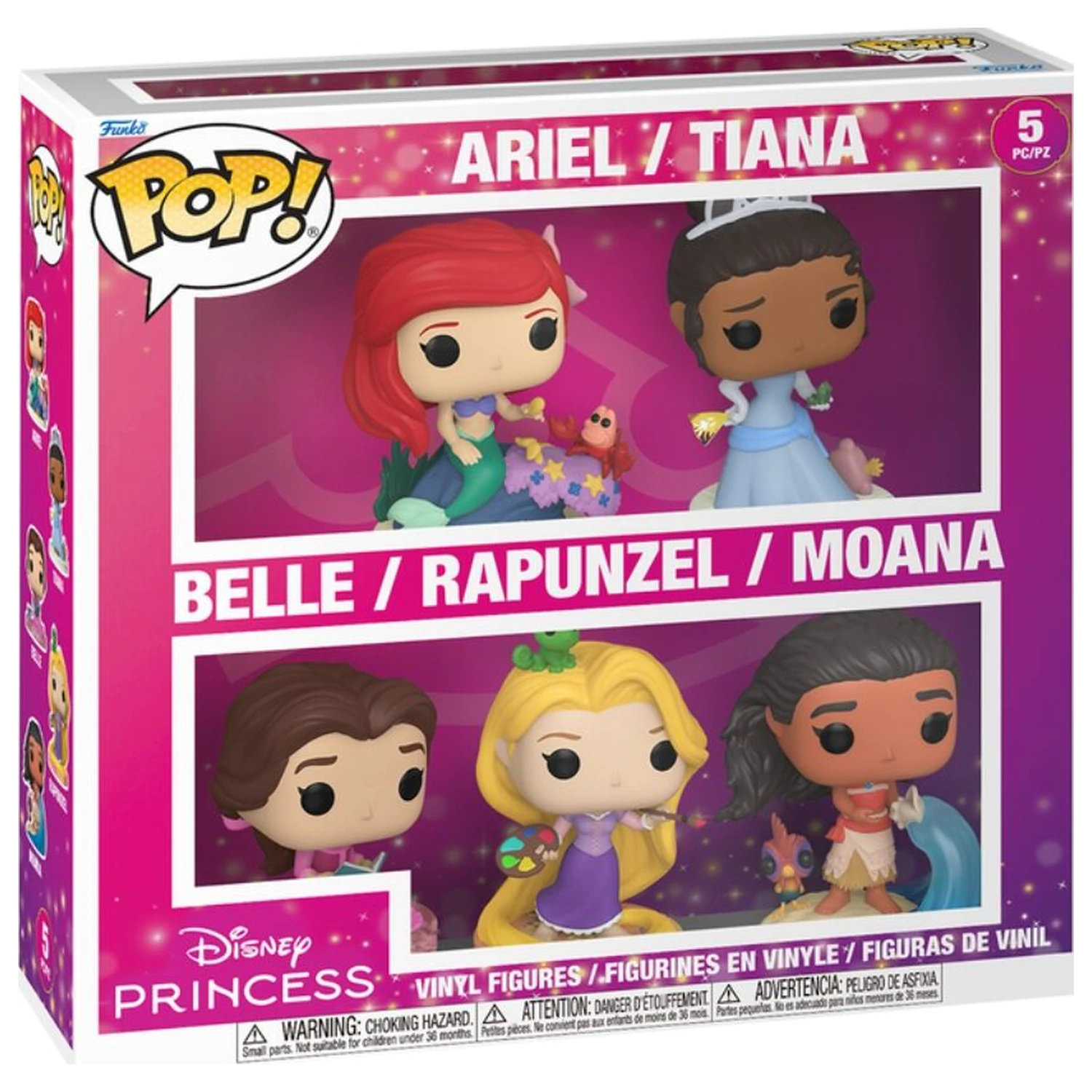 Funko POP pack 5 figures Disney Princess product photo