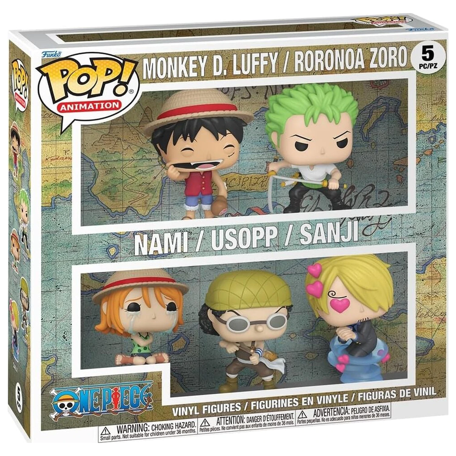 Funko POP pack 5 figures Animation One Piece product photo