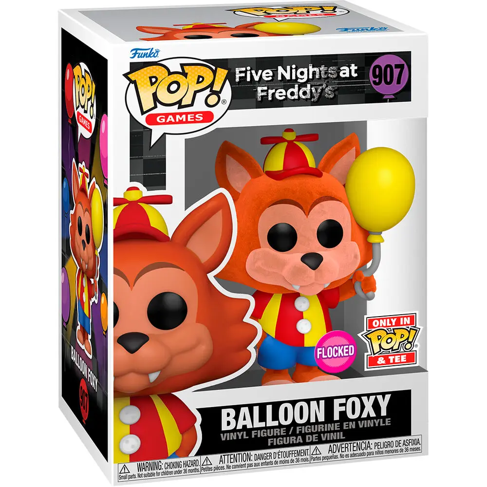 Funko POP &amp; Tee figure &amp; tee box Five Nights at Freddys Ballon Foxy Exkluzív product photo