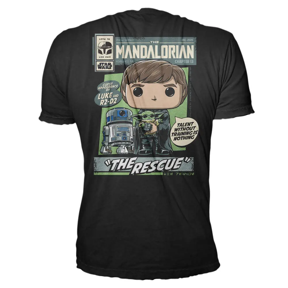 Funko POP &amp; Tee figure &amp; tee box The Mandalorian Luke with Child Exkluzív product photo
