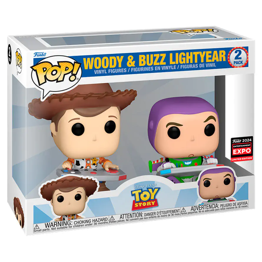 Blister 2 figuras Funko POP Disney Toy Story Woody & Buzz Lightyear Exclusive product photo