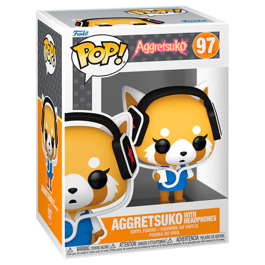 Funko POP figure Aggretsuko - Aggretsuko with Headphones termékfotó