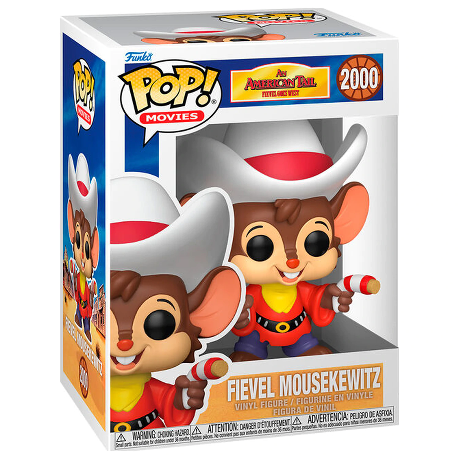 Funko POP figure An American Tail Goes West Fievel Mousekewitz product photo