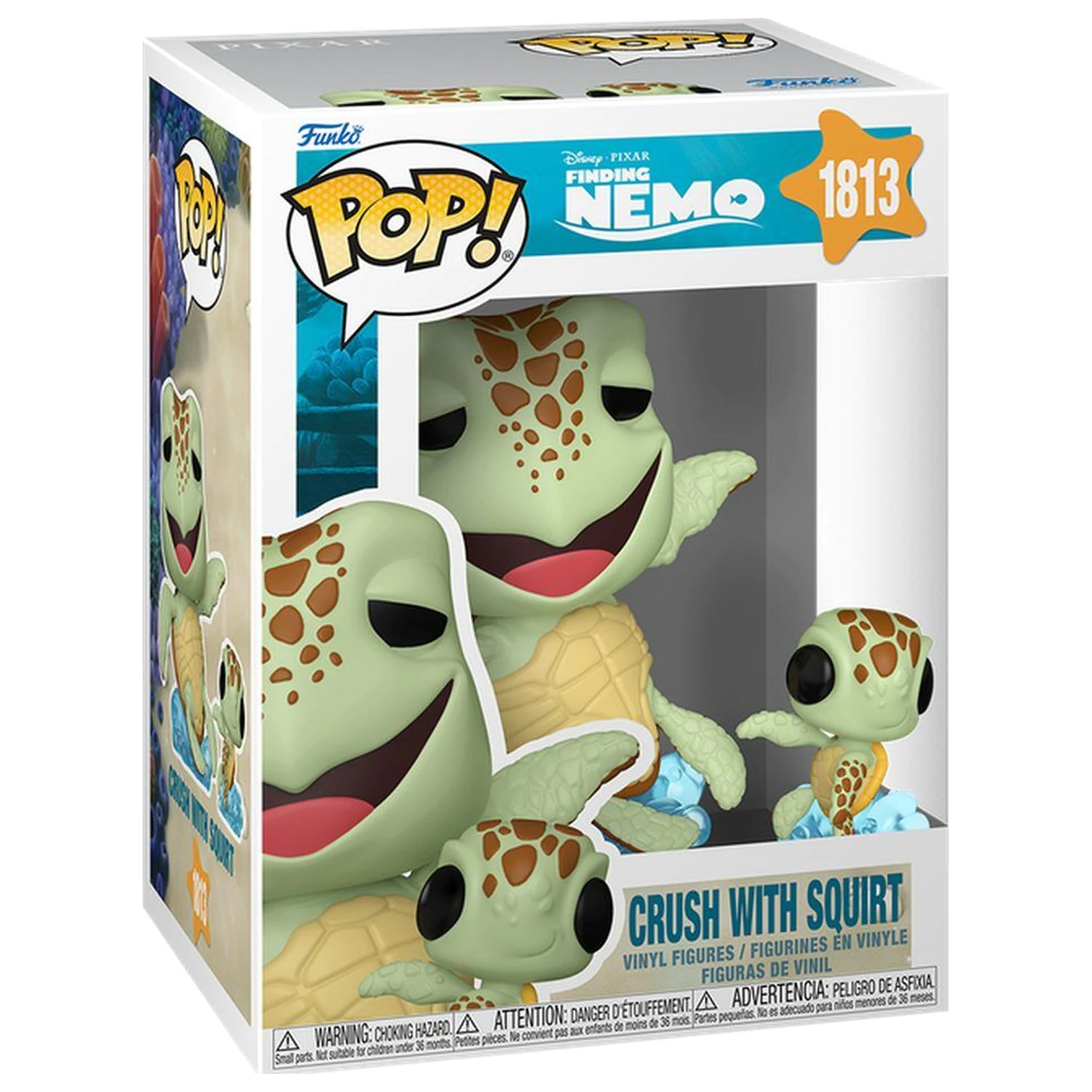 Funko POP figure & Buddy Disney Pixar Finding Nemo Crush with Squirt product photo