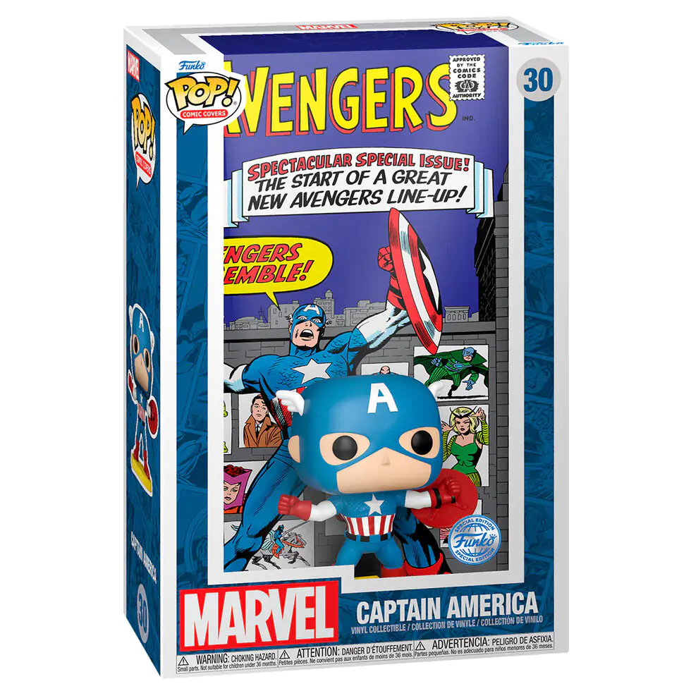 Funko POP figure Comic Cover Marvel Avengers Captain America Exclusive termékfotó