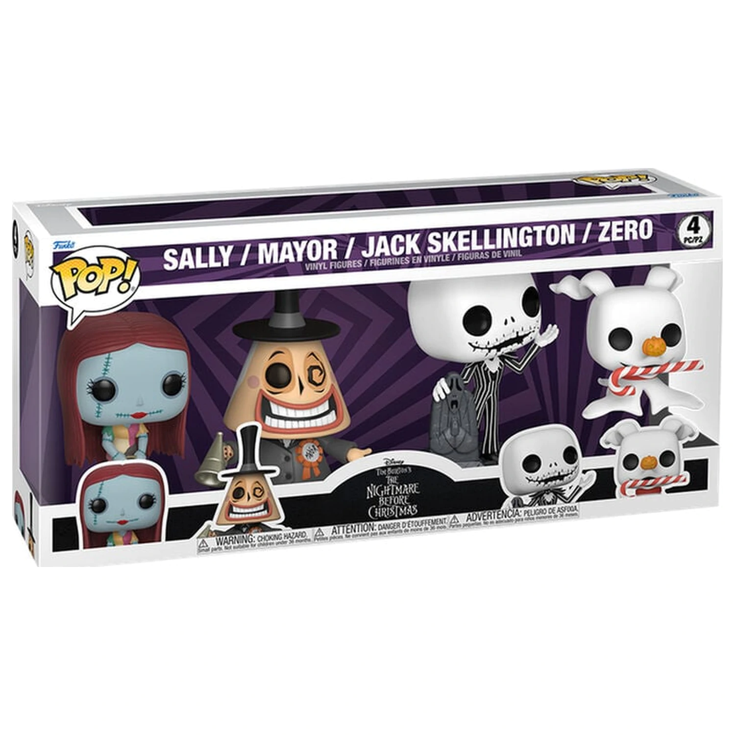 Funko POP pack 4 figures Disney The Nightmare Before Christmas product photo