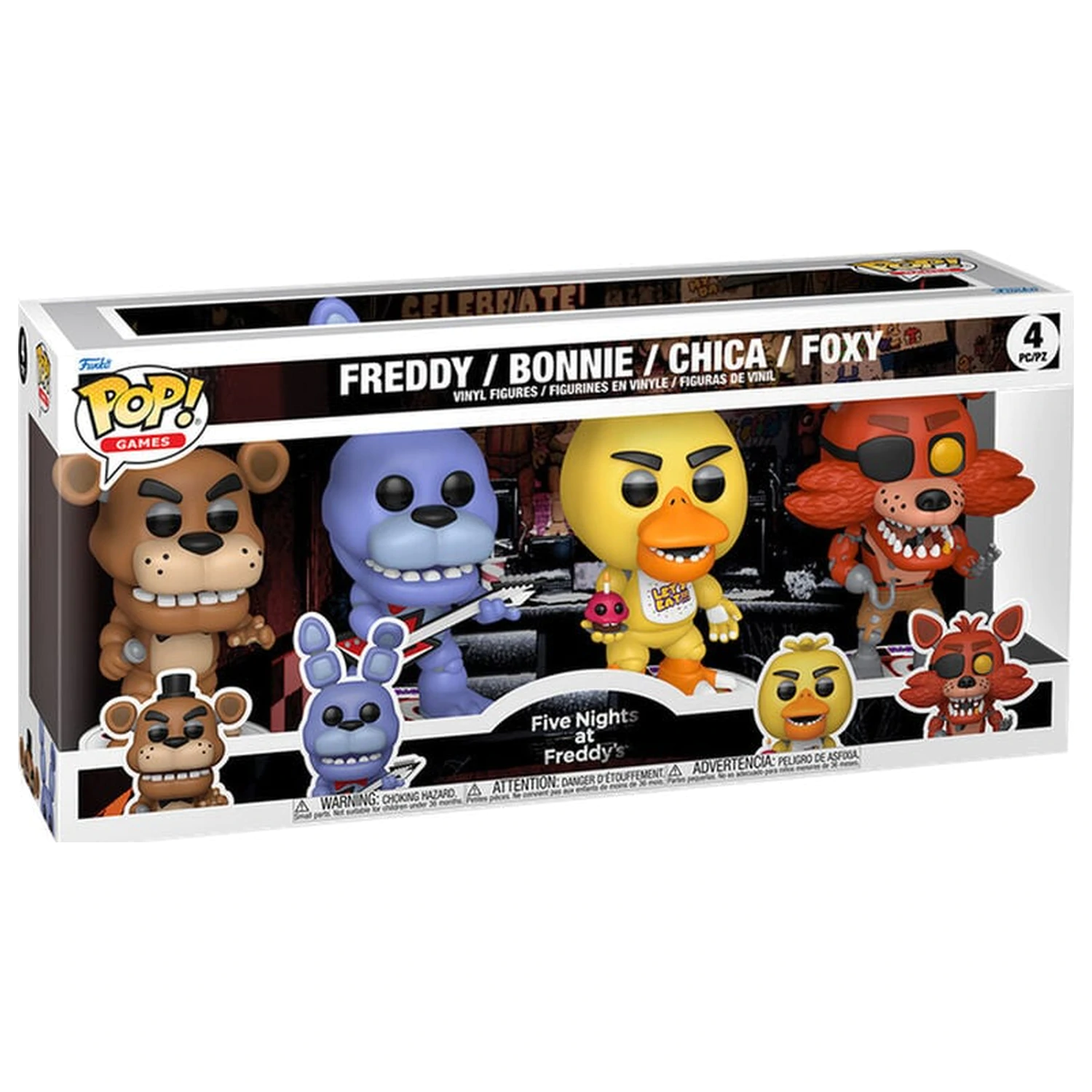 Funko POP pack 4 figures Five Nights at Freddys product photo