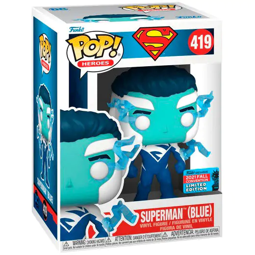 DC Comics POP! Vinyl Figure Superman (Blue) (NYCC/Fall Con.) 9 cm product photo