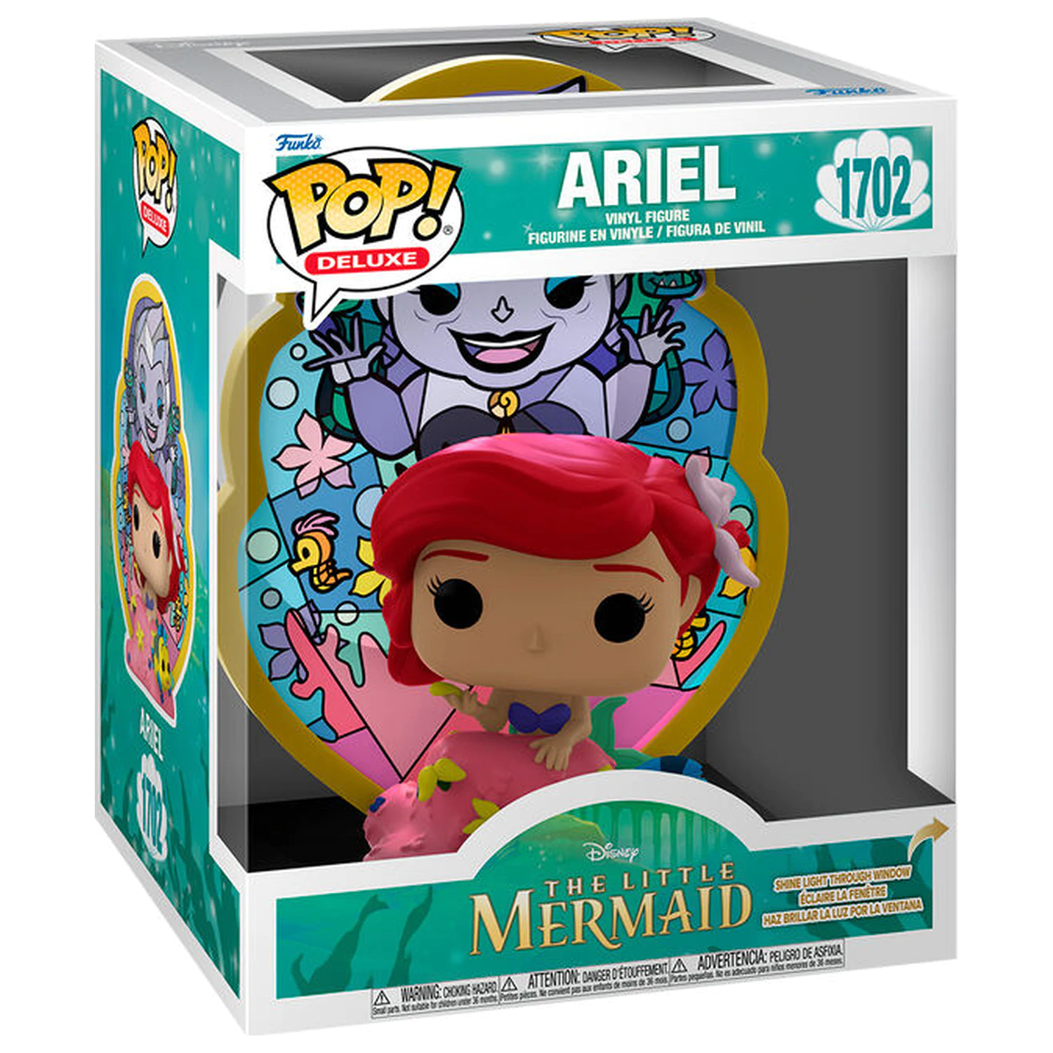 Funko POP figure Deluxe Disney The Little Mermaid Ariel Ursula Stained Glass product photo