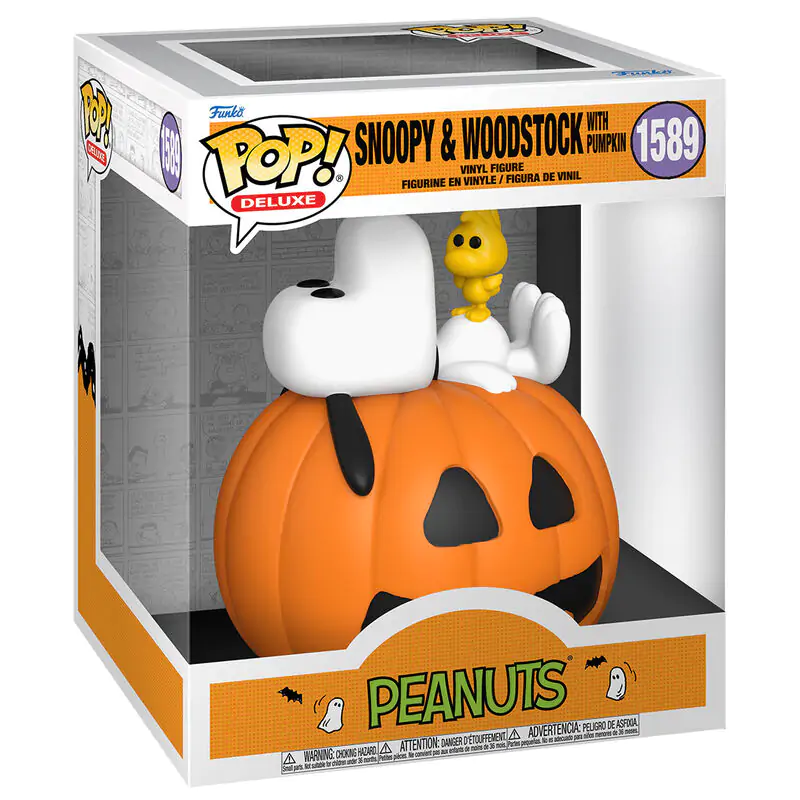 Funko POP figure Deluxe Peanuts Snoopy & Woodstock with Pumpkin product photo