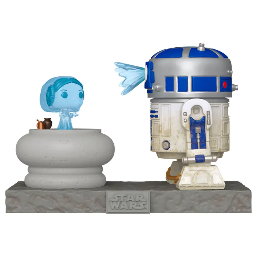 Funko POP figure Deluxe Star Wars R2-D2 and Princess Leia Hologram product photo