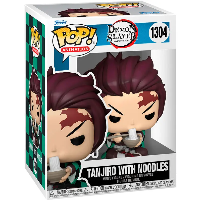 Demon Slayer POP! Animation Vinyl Figure Tanjiro w/Noodles 9 cm termékfotó