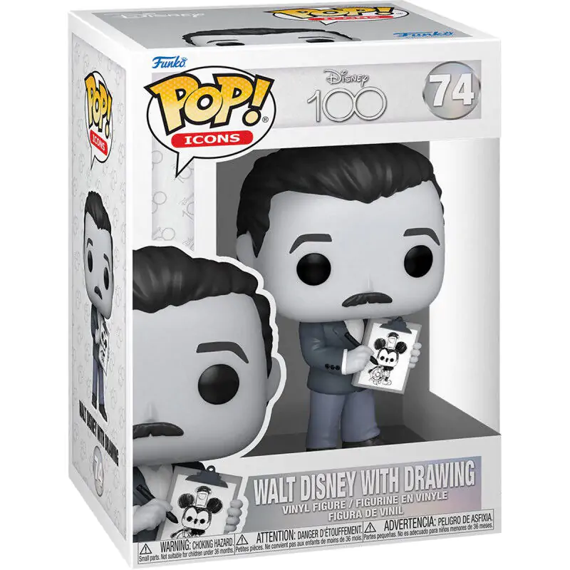 POP figure Disney 100th Anniversary Walt Disney with Drawing product photo