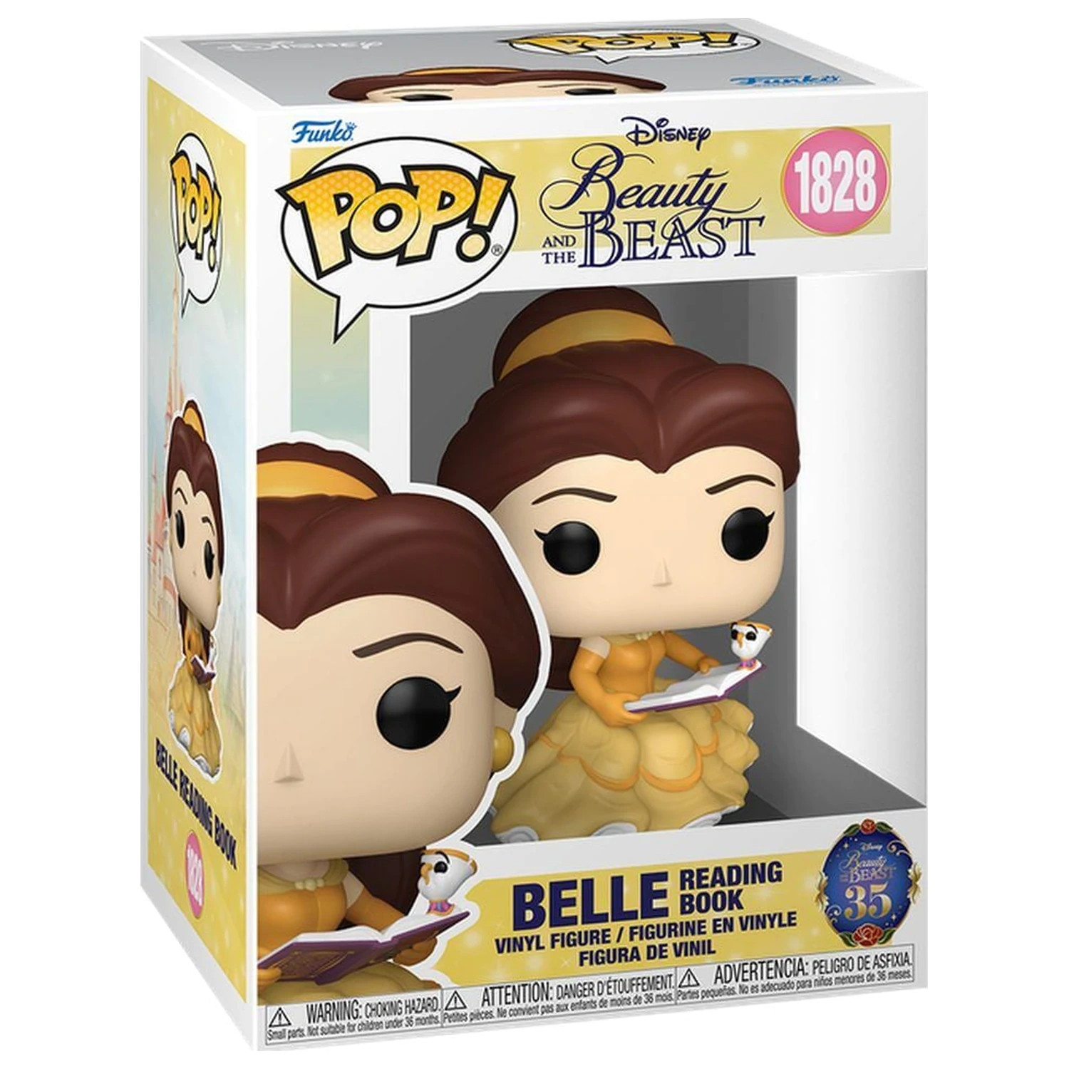 Funko POP figure Disney Beauty and the Beast Belle Reading Book product photo