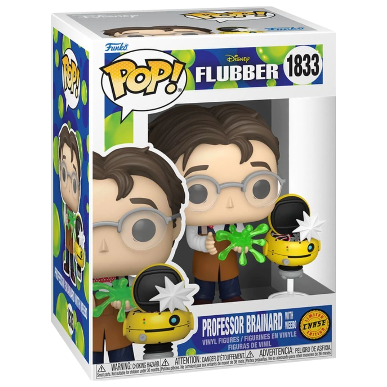 Funko POP figure Disney Flubber Professor Brainard with Weebo Chase product photo