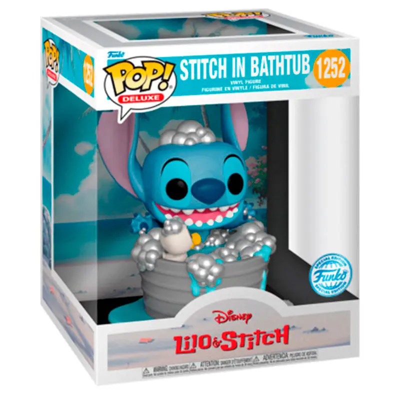 Disney POP! Deluxe Vinyl Figure Stitch in bathtub 9 cm termékfotó