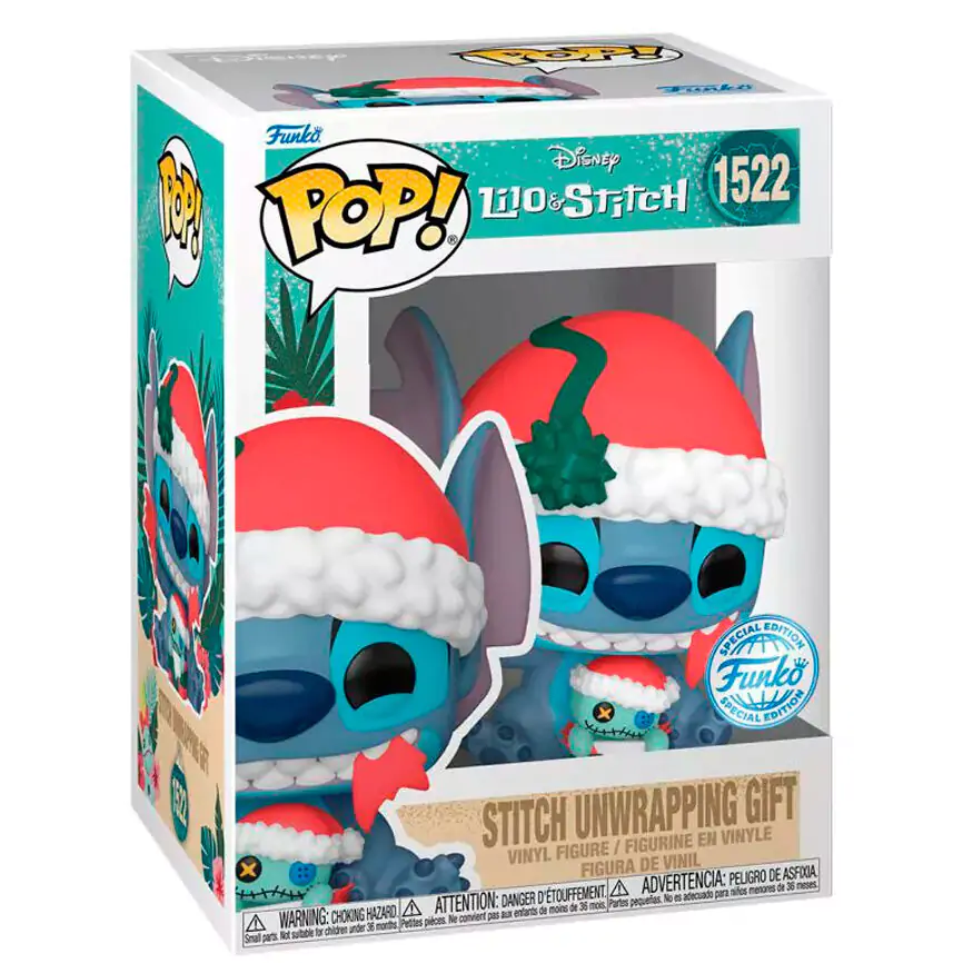 Funko POP figure Disney Lilo & Stitch - Stitch Unwrapping Gift termékfotó