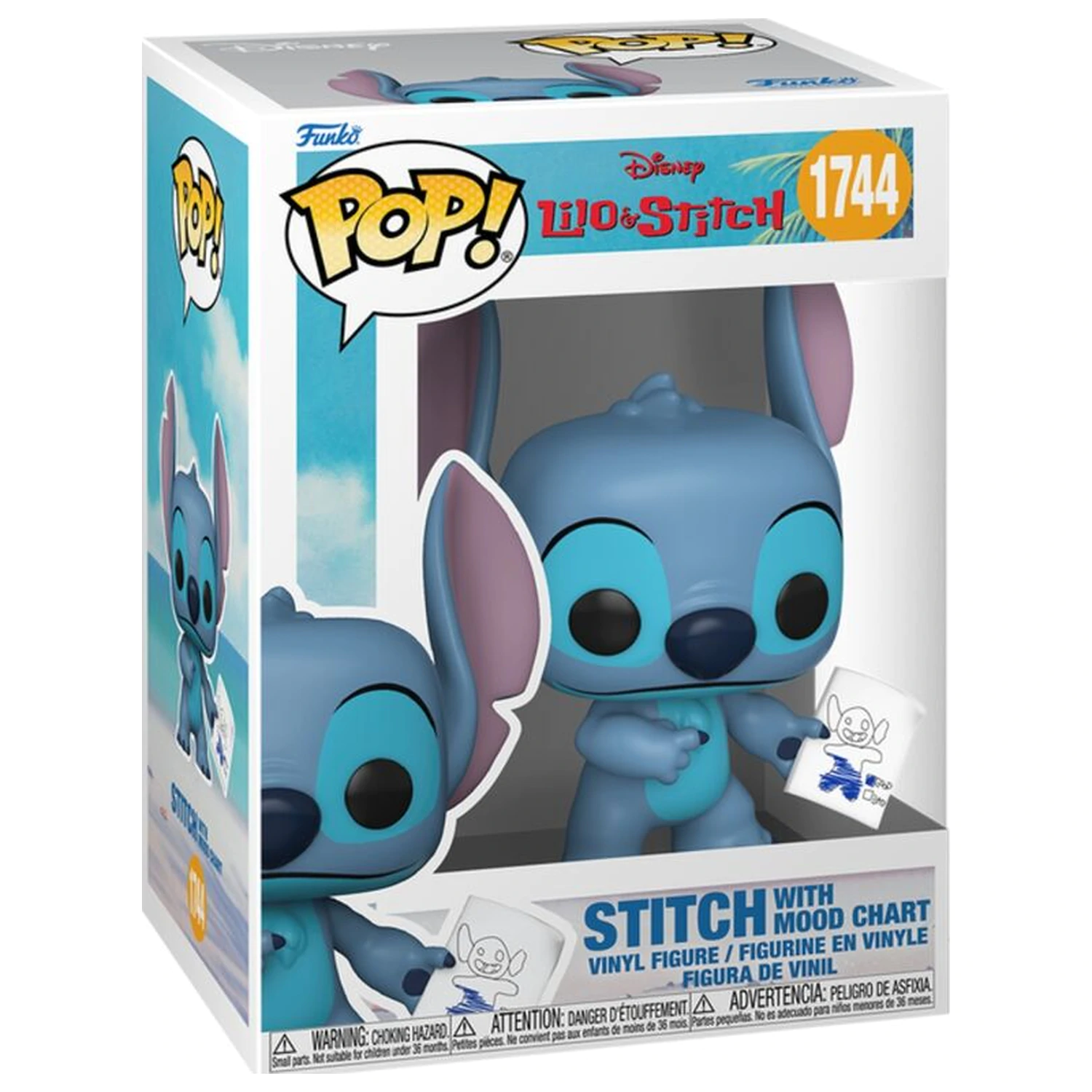 Funko POP figure Disney Lilo & Stitch - Stitch with Mood Chart product photo
