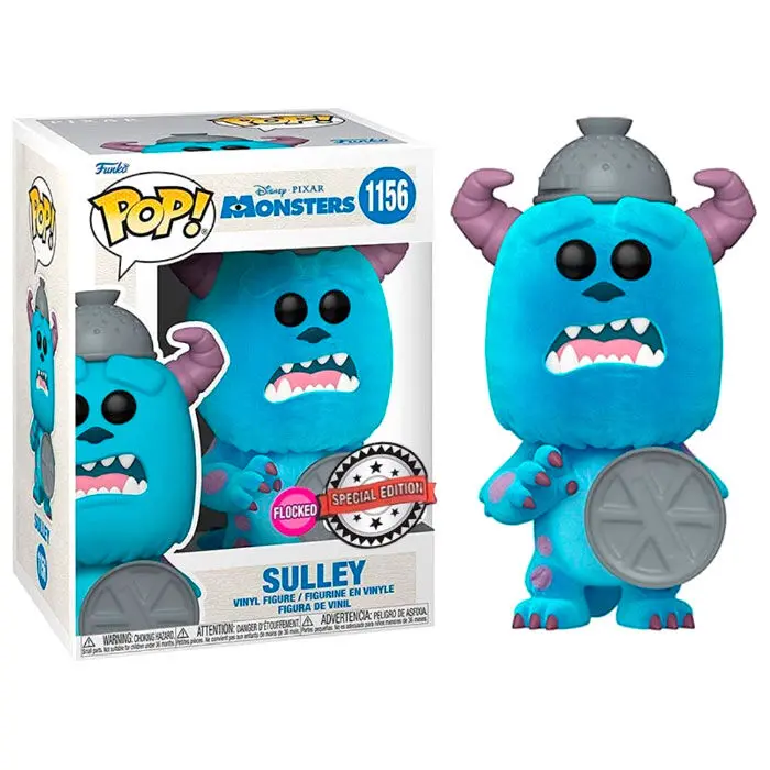 Monsters, Inc. 20th Anniversary POP! Disney Vinyl Figure Sulley with Lid (Flocked) 9 cm termékfotó