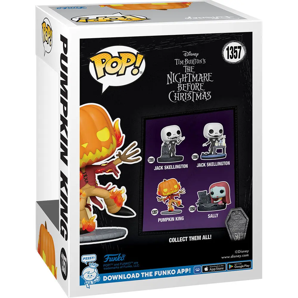 Nightmare before Christmas 30th POP! Disney Vinyl Figure Pumpkin King 9 cm product photo