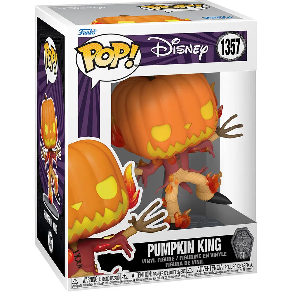 Nightmare before Christmas 30th POP! Disney Vinyl Figure Pumpkin King 9 cm product photo