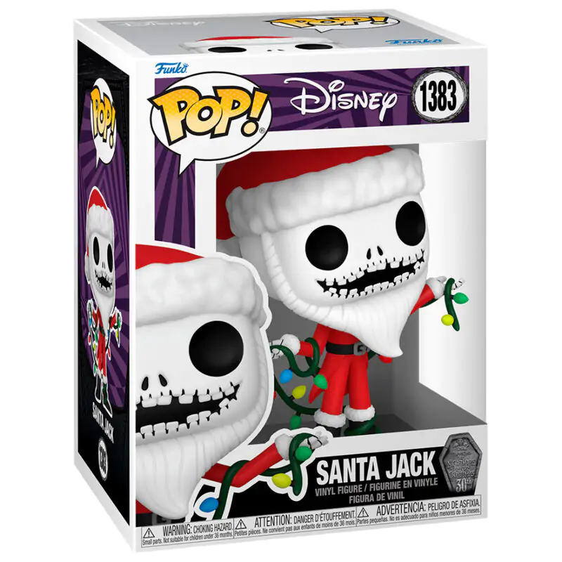 POP figure Disney Nightmare Before Christmas 30th Anniversary Santa Jack termékfotó