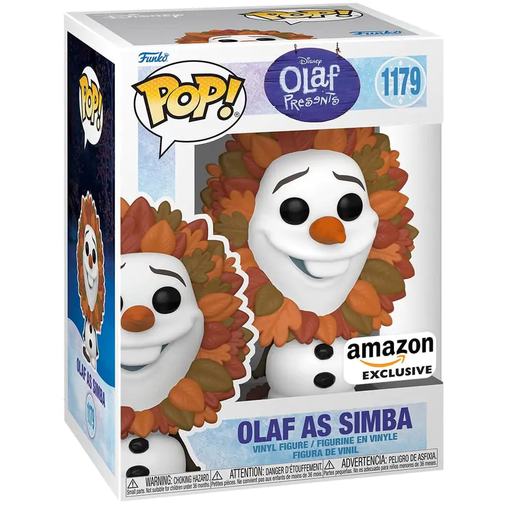 POP figure Disney Olaf Present Olaf as Simba Exclusive termékfotó